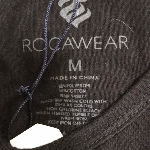 NWT! ROCAWEAR Black with Grey size M long sleeve top - Picture 5 of 8
